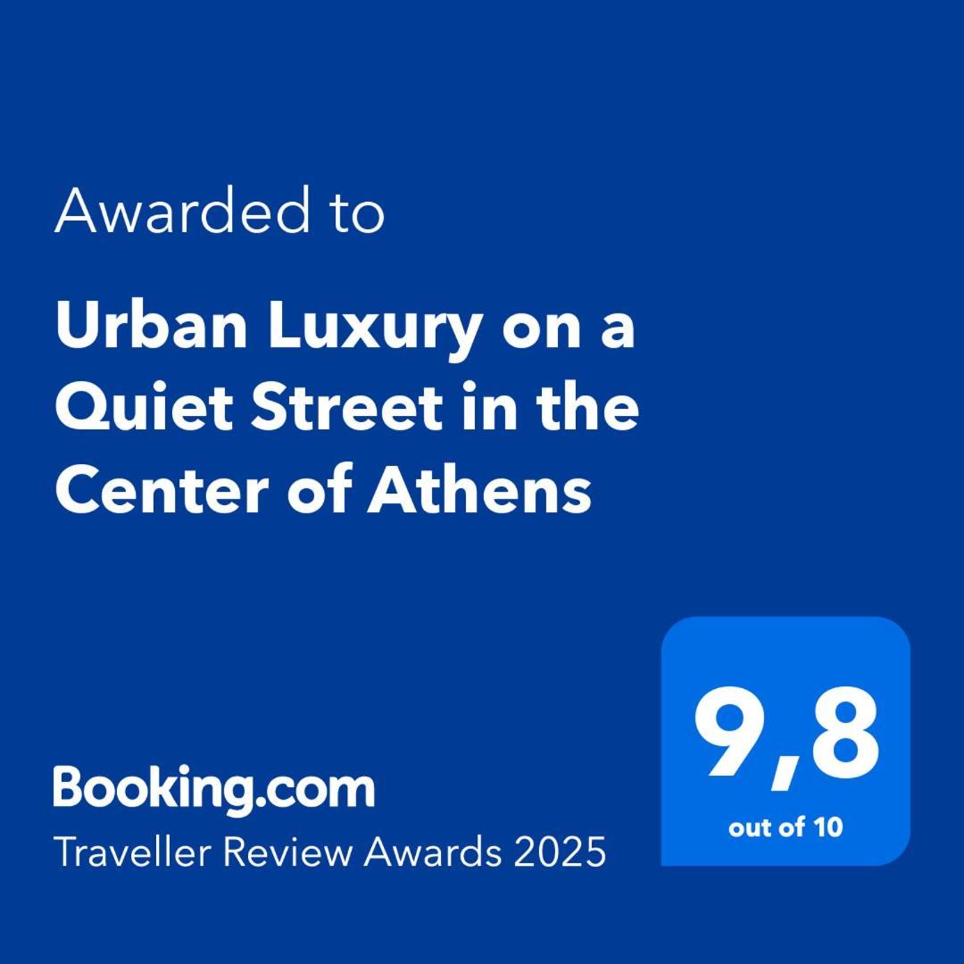 Urban Luxury On A Quiet Street In The Center Of Athens Apartment Exterior photo
